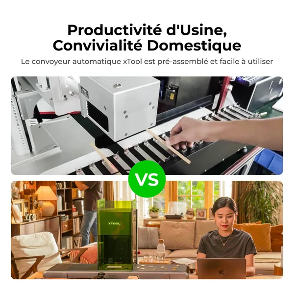 xTool Convoyeur Auto Streamline™ pour F2 Ultra / F1 Ultra/F2 Ultra UV