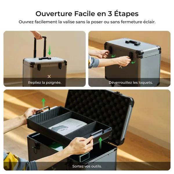 xTool F1 /F1 Lite Valise Rigide à Roulettes