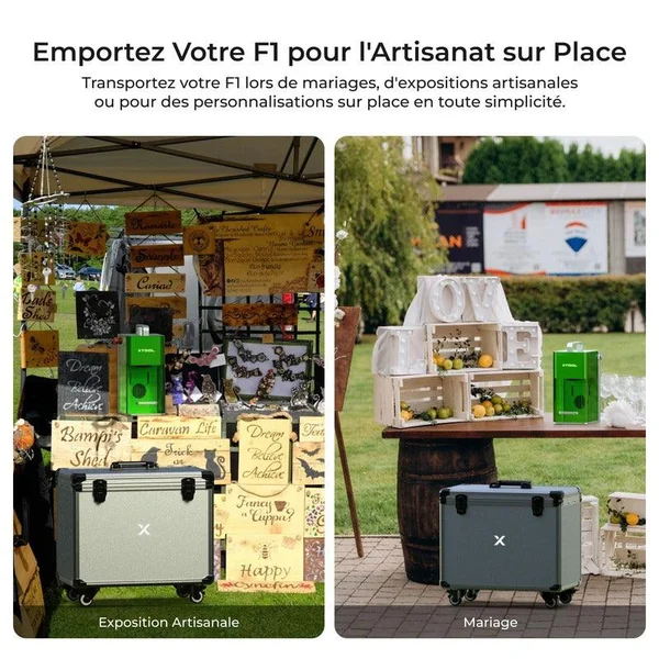 xTool F1 /F1 Lite Valise Rigide à Roulettes