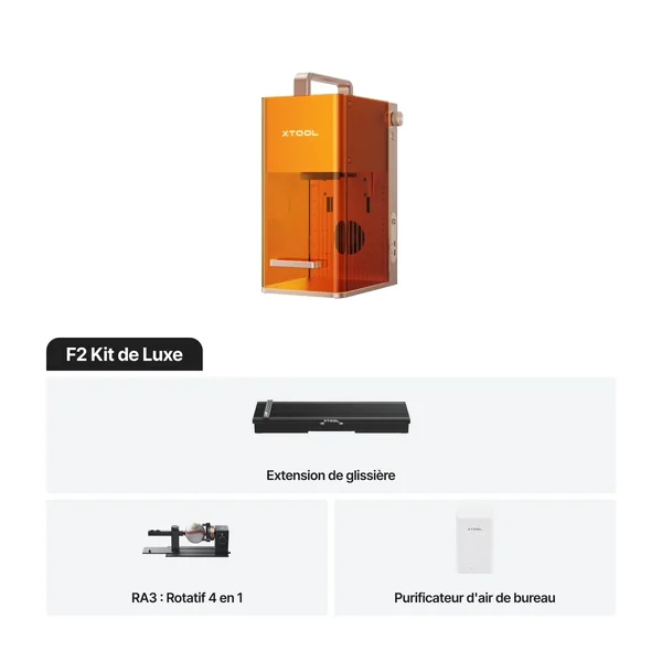 xTool F2 – Graveur Laser Portable Double Laser IR 5W et Diode 15W