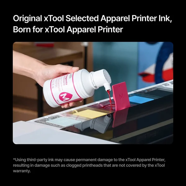 xTool Selected Apparel Printer Encre (500 ml)