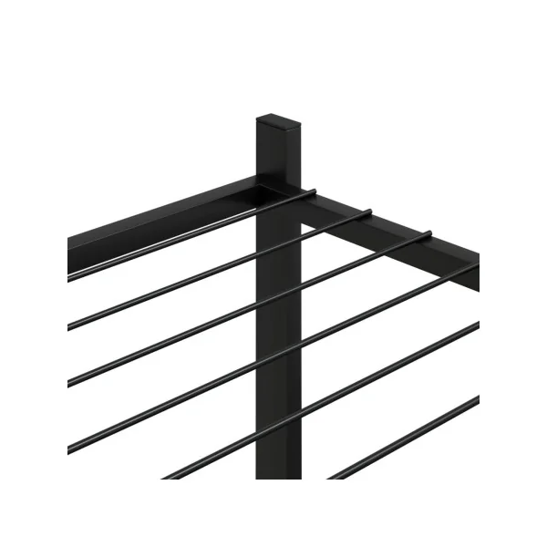 Étagère de Jardin pour Plantes Mobile Métal Noir Support Plantes Pot de fleur Support Extérieur Etagère Plante Intérieure