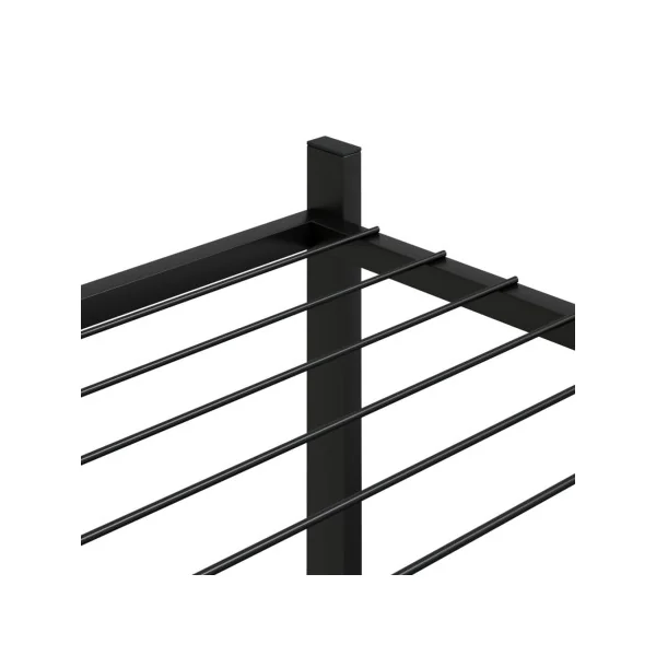 Étagère de Jardin pour Plantes Métal Noir Support Plantes Pot de fleur Support Extérieur Etagère Plante Intérieure