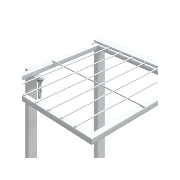 Étagère Jardin pour Plantes Métal Blanc Support Plantes Pot de fleur Support Extérieur Etagère Plante Intérieure