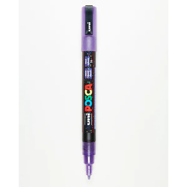 Étui de 8 marqueurs POSCA PC3-ML assortis – Couleurs pailletées